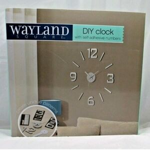 DIY CREATIVE WALL CLOCK  KIT   /   NUMBER'S STICK TO THE WALL !     BRAND NEW